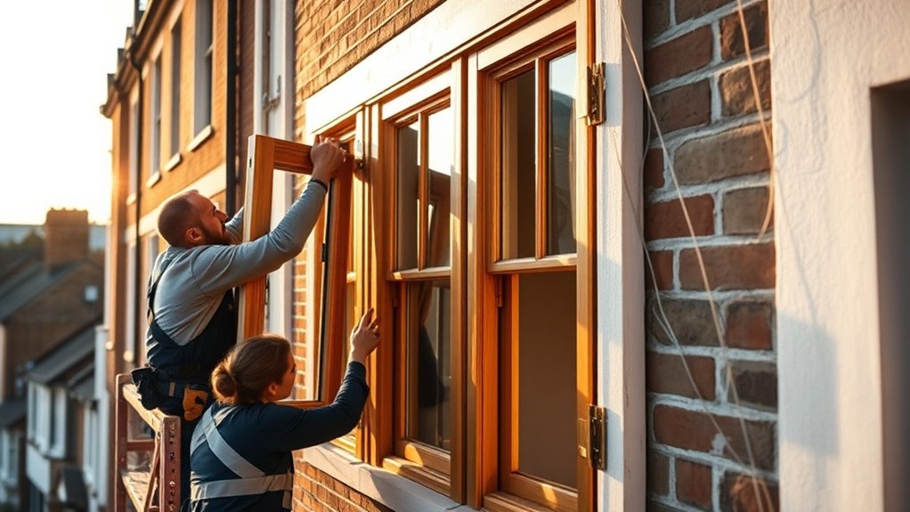 Wooden Window Installation Potters Bar